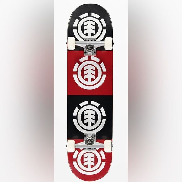 Element Black and Red Skateboard - Picture 1 of 8